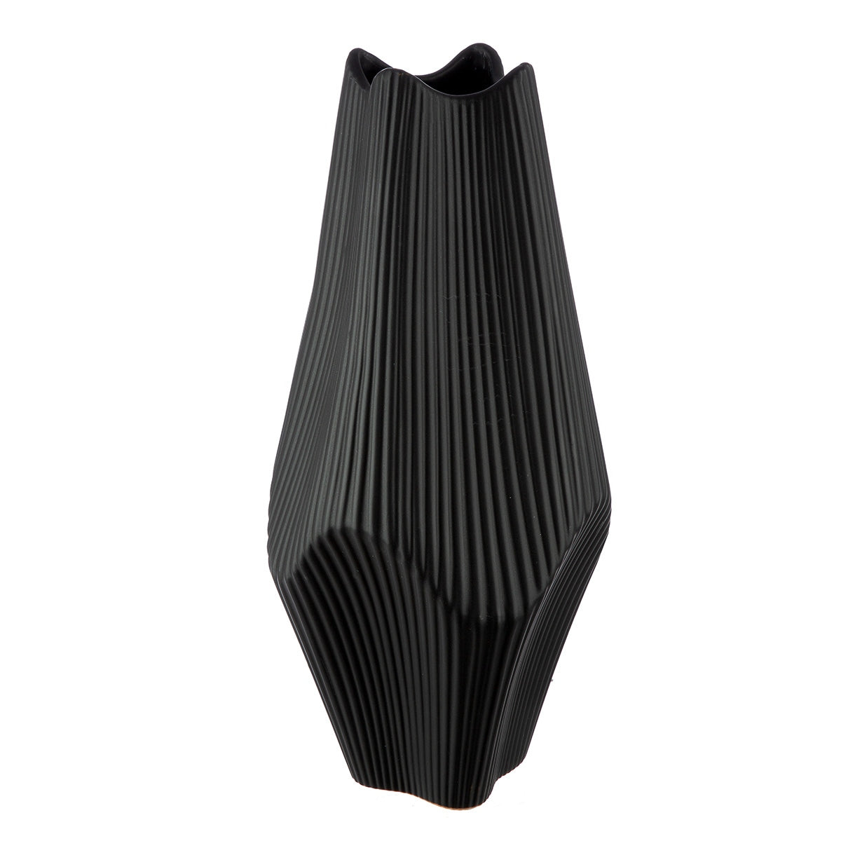 Βάζο Κεραμικό Μαύρο 15X15X30Cm 15X15X30Cm - Hippiehome.gr