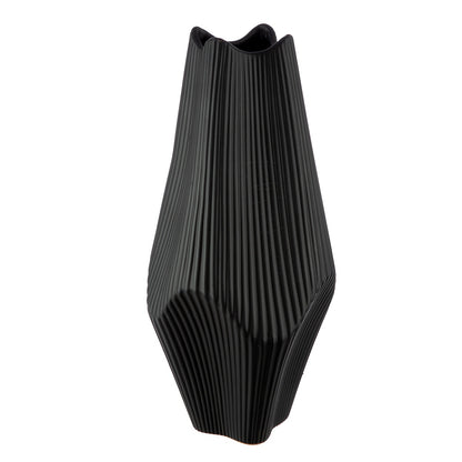 Βάζο Κεραμικό Μαύρο 15X15X30Cm 15X15X30Cm - Hippiehome.gr