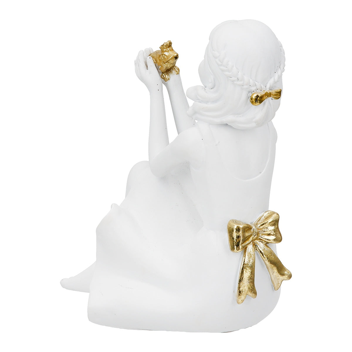 Φιγούρα Γυναίκα Πολύ Λευκό Χρυσό 11X11X24Cm 11X11X24Cm - Hippiehome.gr