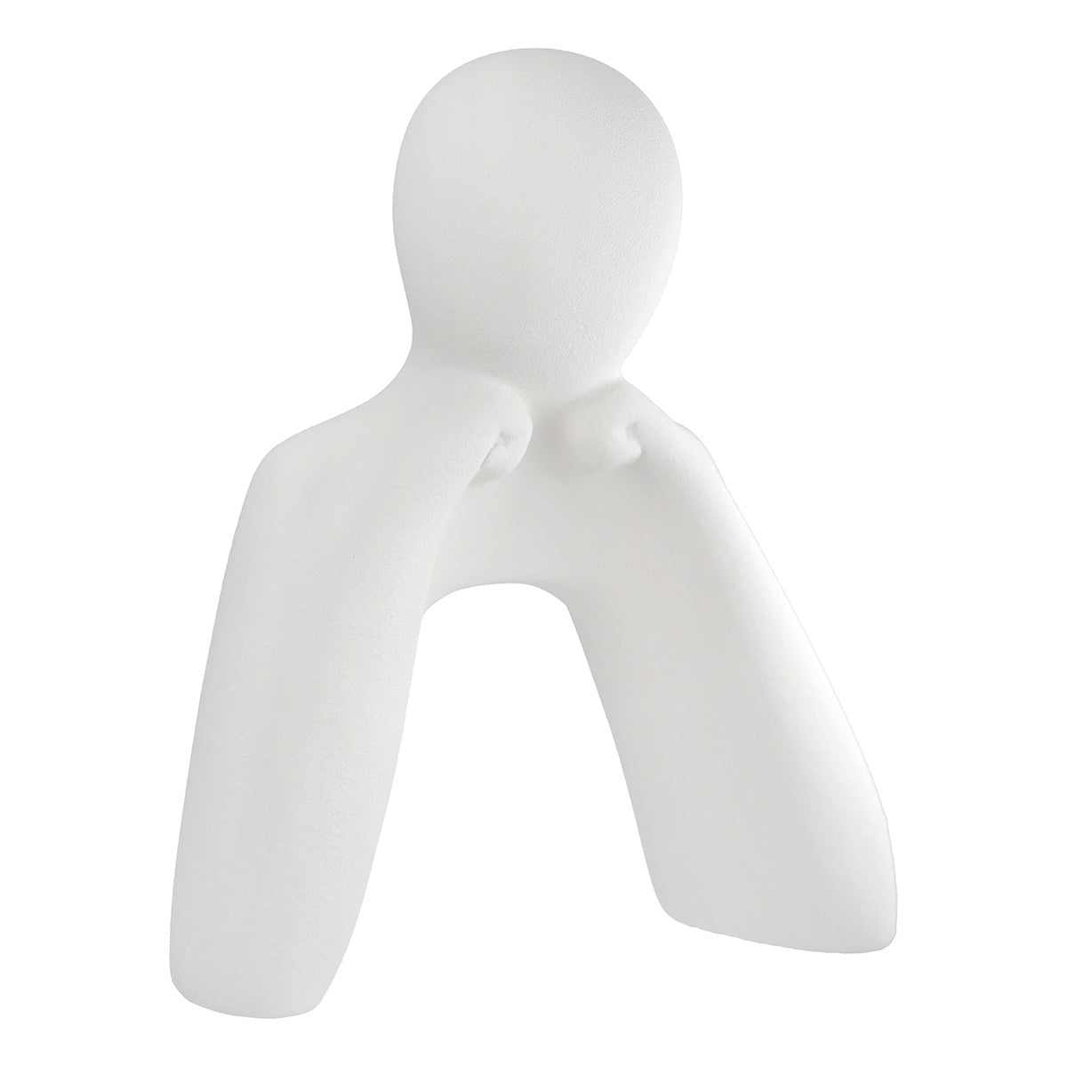 Σετ 2 τεμαχίων Φιγούρα Person "Think" Κεραμικό Λευκό 175X75X20Cm 175X75X20Cm - Hippiehome.gr
