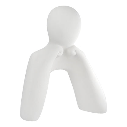 Σετ 2 τεμαχίων Φιγούρα Person "Think" Κεραμικό Λευκό 175X75X20Cm 175X75X20Cm - Hippiehome.gr