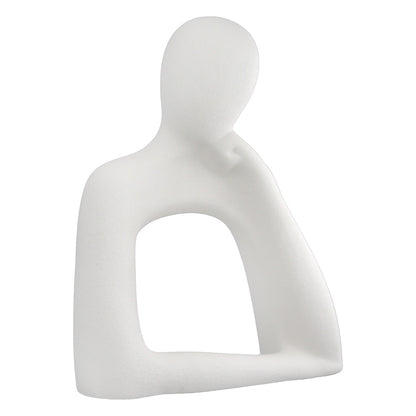 Σετ 2 τεμαχίων Φιγούρα Person "Think" Κεραμικό Λευκό 175X75X20Cm 175X75X20Cm - Hippiehome.gr