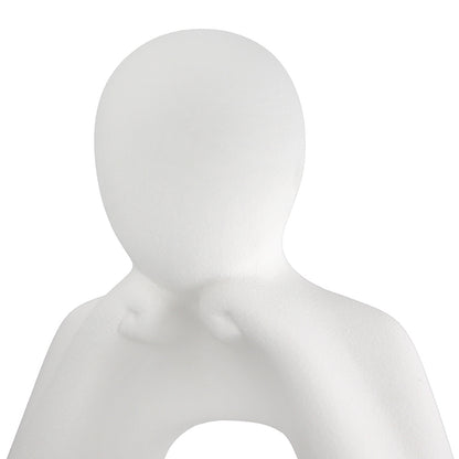 Σετ 2 τεμαχίων Φιγούρα Person "Think" Κεραμικό Λευκό 175X75X20Cm 175X75X20Cm - Hippiehome.gr