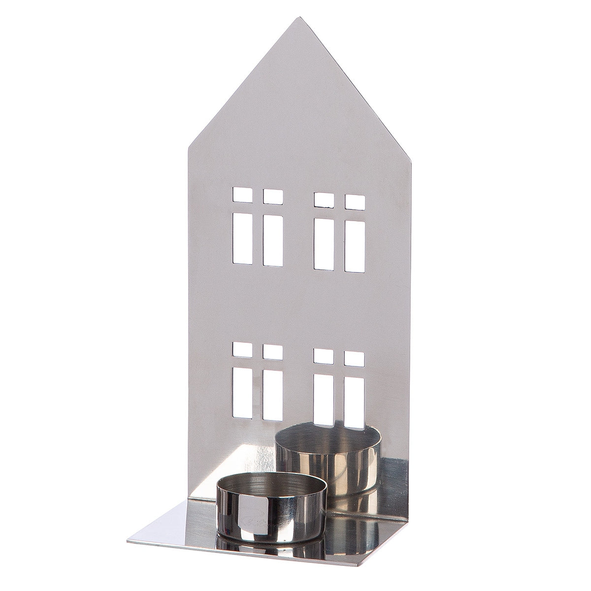 Ρεσώ Θήκη Σπίτι "Casita" Ατσάλι Ασημένιο PU 4 11.5x8x25cm - Hippiehome.gr