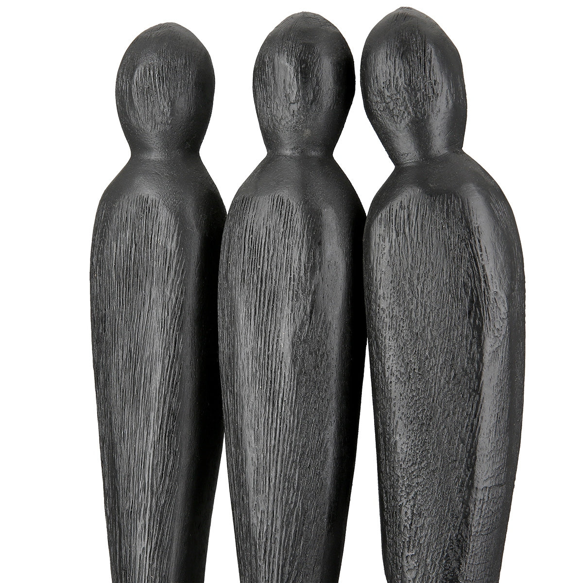 Γλυπτό "3 People" Group Mango Ξύλο Μαύρο PU 14x6.5x36cm - Hippiehome.gr