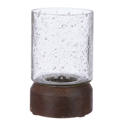 Ρεσώ Θήκη "Anuk" Γυάλινο Mango Ξύλο Brown Clear PU H. cm D. cm - Hippiehome.gr