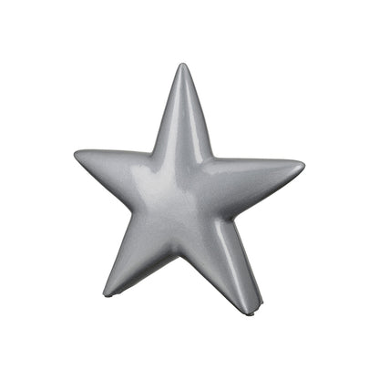 Διακοσμητικό Αστέρι Κεραμικό Ασημένιο PU 4 23x4x22cm - Hippiehome.gr
