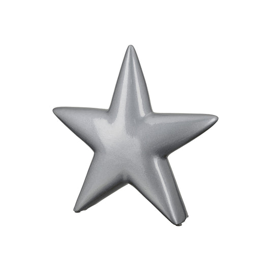 Διακοσμητικό Αστέρι Κεραμικό Ασημένιο PU 4 23x4x22cm - Hippiehome.gr