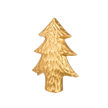 Αντικείμενο Διακόσμησης Χριστουγεννιάτικο Δέντρο "Hain" Κεραμικό Χρυσό 25X8X30Cm 25X8X30Cm - Hippiehome.gr