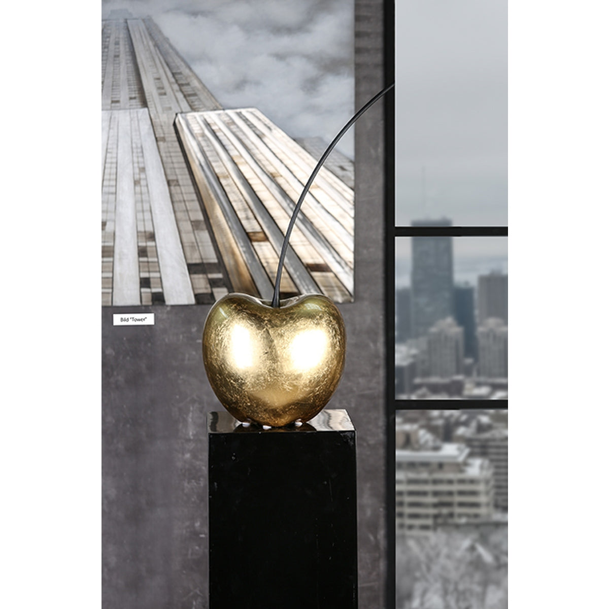 Αντικείμενο Διακόσμησης Cherry "Celebration" Κεραμικό Χρυσό 25X25X60Cm 25X25X60Cm - Hippiehome.gr