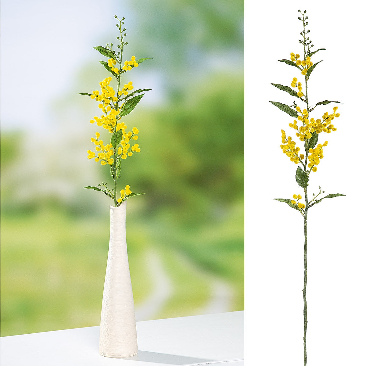 Κλαδί Μιμόζα ArteLibre Τεχνητό Κίτρινο 10x70cm - Hippiehome.gr