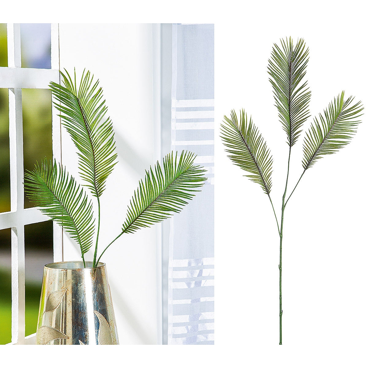 Κλαδί Φοίνικας ArteLibre Τεχνητό Πράσινο 33x99cm - Hippiehome.gr