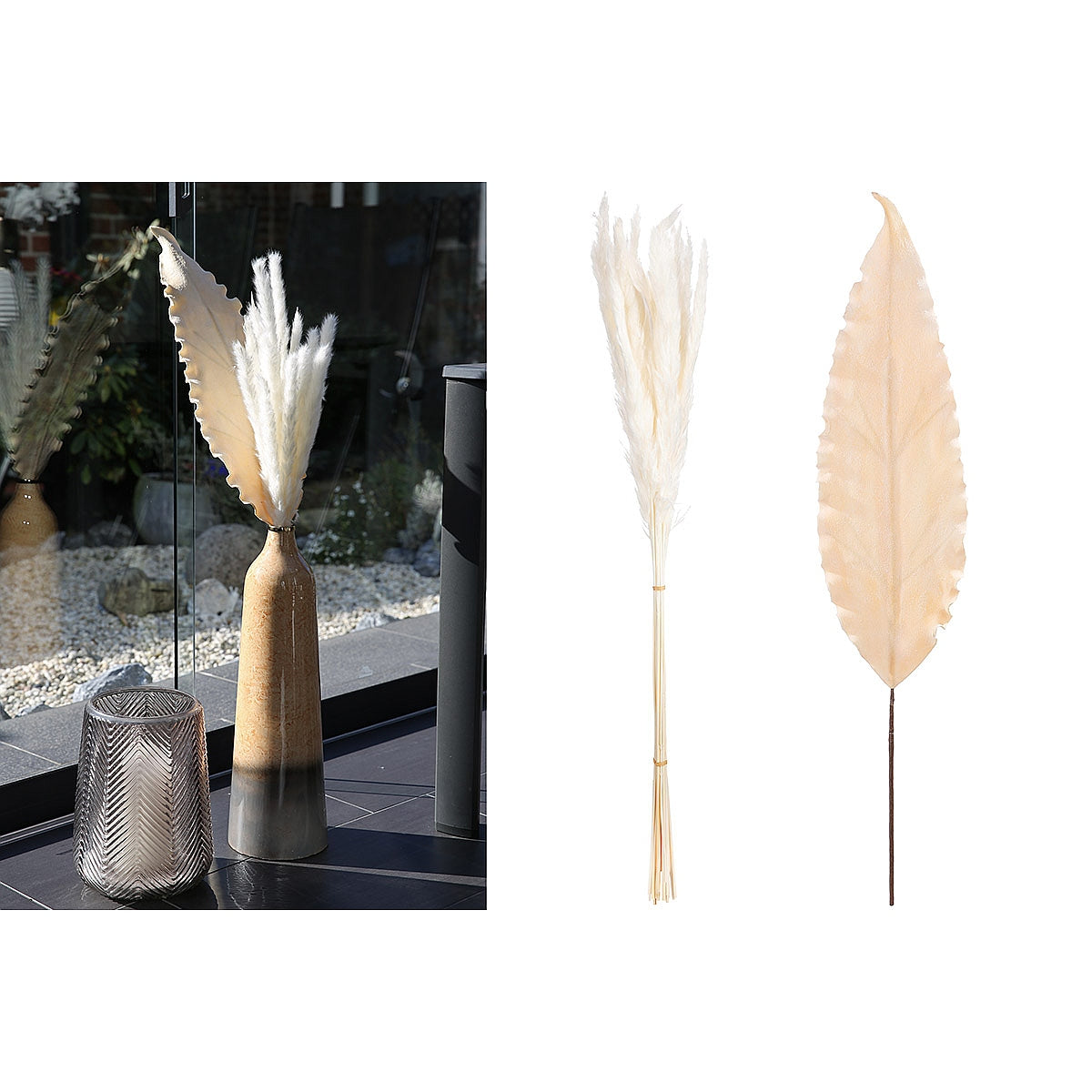 Φυτό ArteLibre Τεχνητό Κρεμ Foam 18x2x82cm - Hippiehome.gr