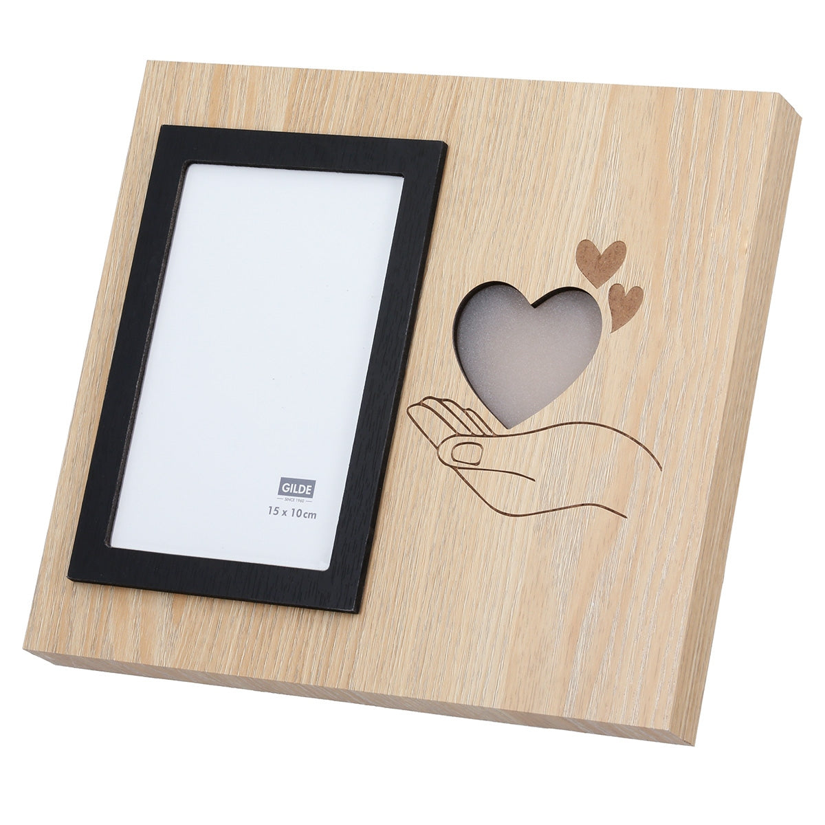 Κορνίζα (Led) Ορθογώνια Καρδιά Μοτίφ Mdf Καφέ 2 Ποικιλία 25X3X22Cm 25X3X22Cm - Hippiehome.gr