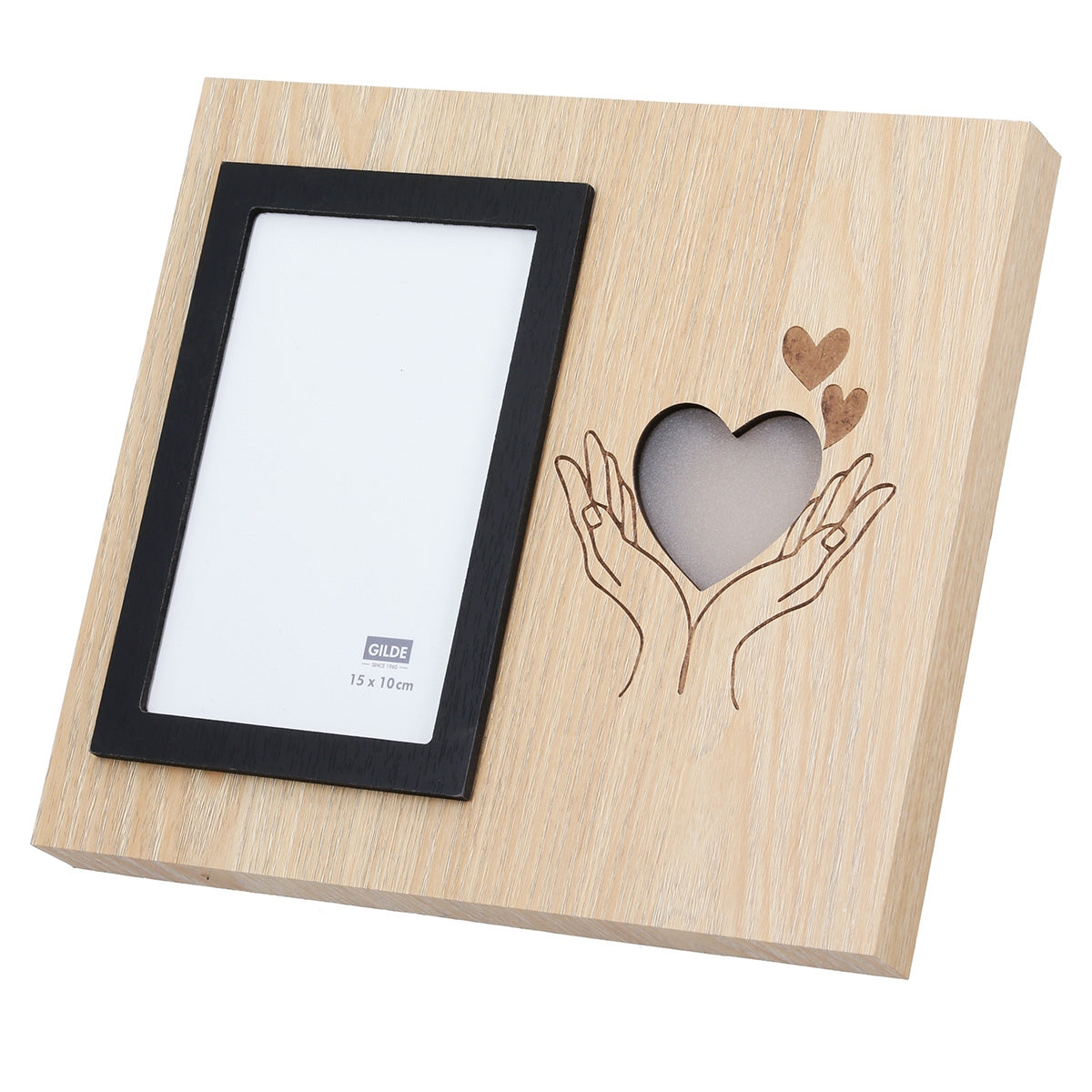 Κορνίζα (Led) Ορθογώνια Καρδιά Μοτίφ Mdf Καφέ 2 Ποικιλία 25X3X22Cm 25X3X22Cm - Hippiehome.gr