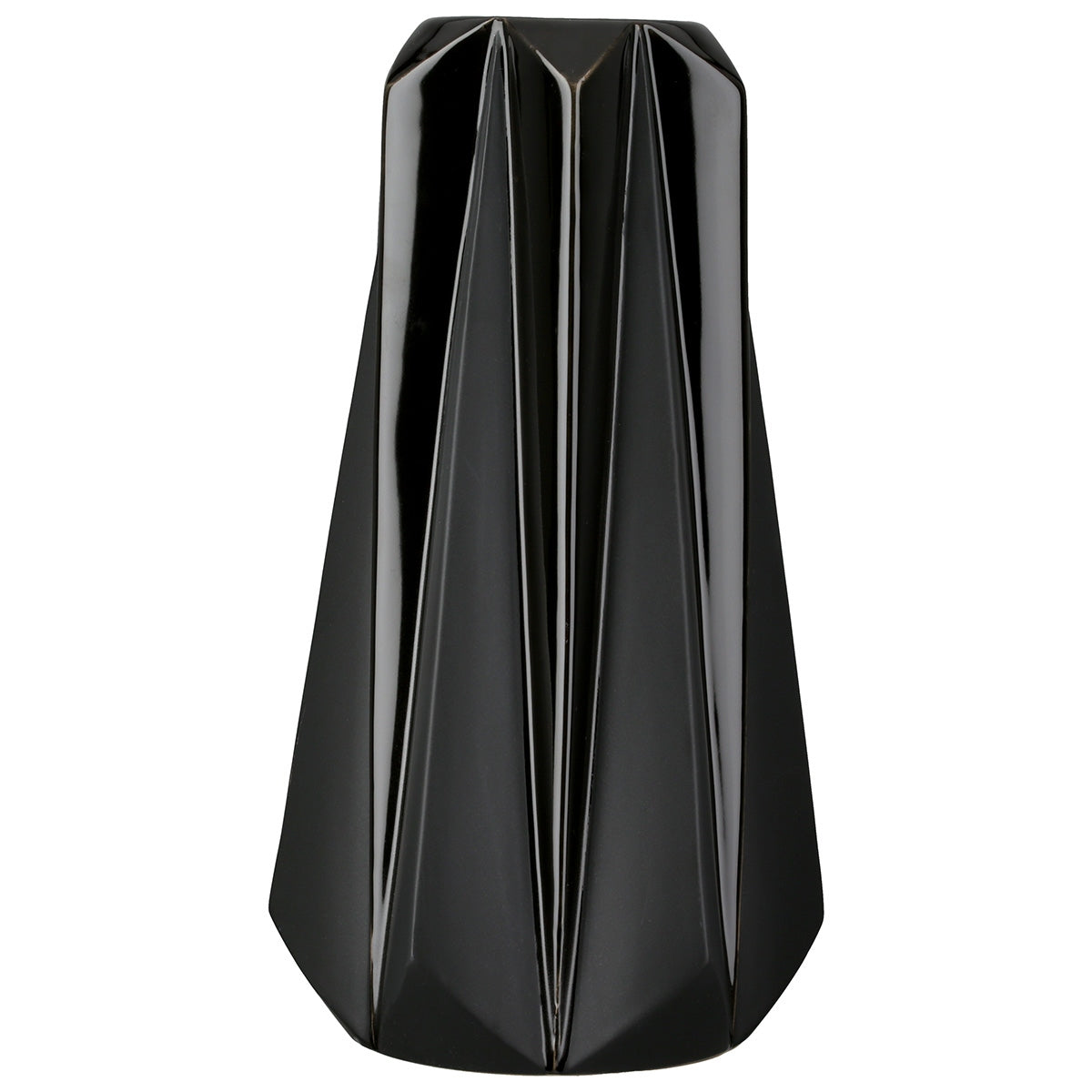 Βάζο Κωνικό Κεραμικό Μαύρο D14X25Cm D14X25Cm - Hippiehome.gr
