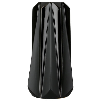 Βάζο Κωνικό Κεραμικό Μαύρο D14X25Cm D14X25Cm - Hippiehome.gr