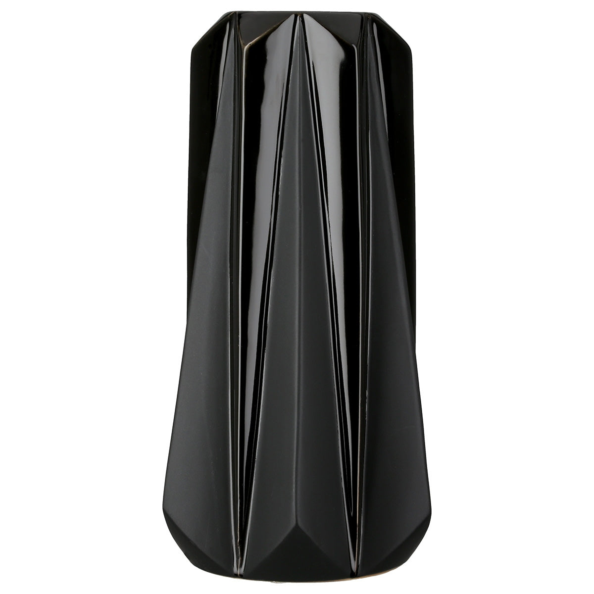 Βάζο Κωνικό Κεραμικό Μαύρο D14X25Cm D14X25Cm - Hippiehome.gr