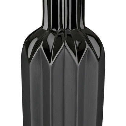 Βάζο Μπουκαλιού Κωνικό Κεραμικό Μαύρο D10X38Cm D10X38Cm - Hippiehome.gr