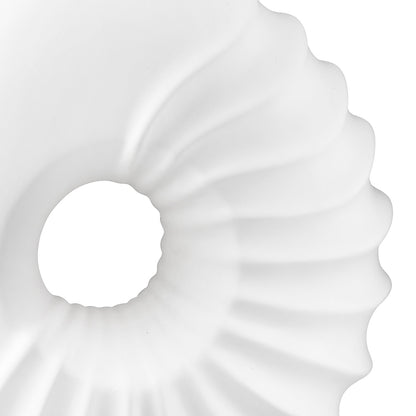 Βάζο Κεραμικό Λευκό 30X12X31Cm 30X12X31Cm - Hippiehome.gr