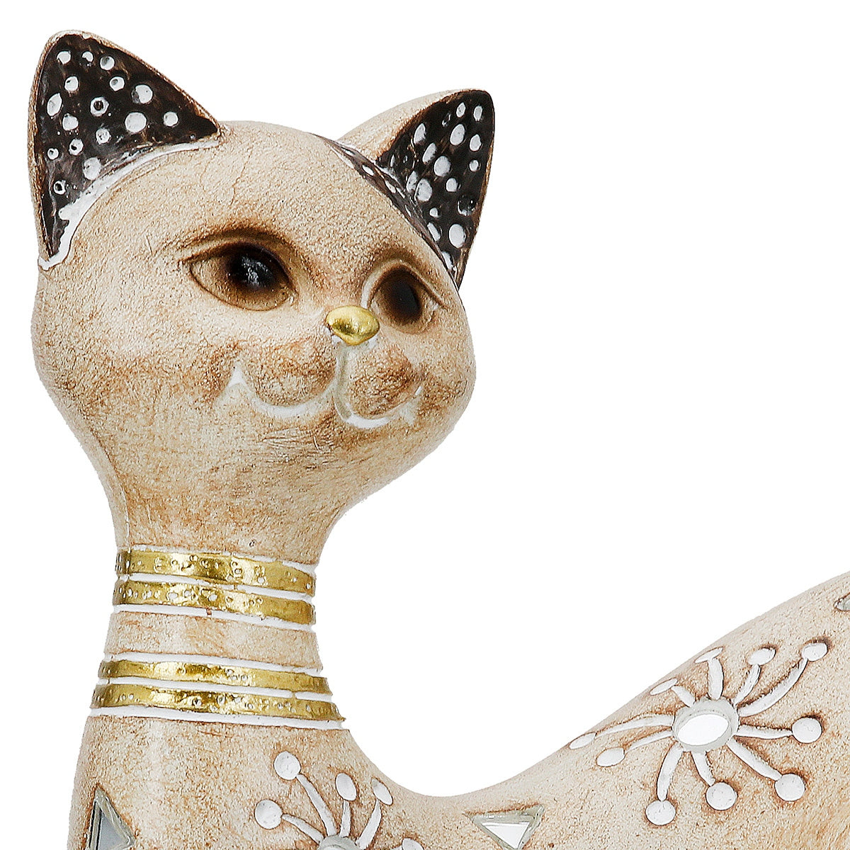 Figure Cat Synthetic Resin Ανοιχτό καφέ 21X8X12Cm 21X8X12Cm - Hippiehome.gr