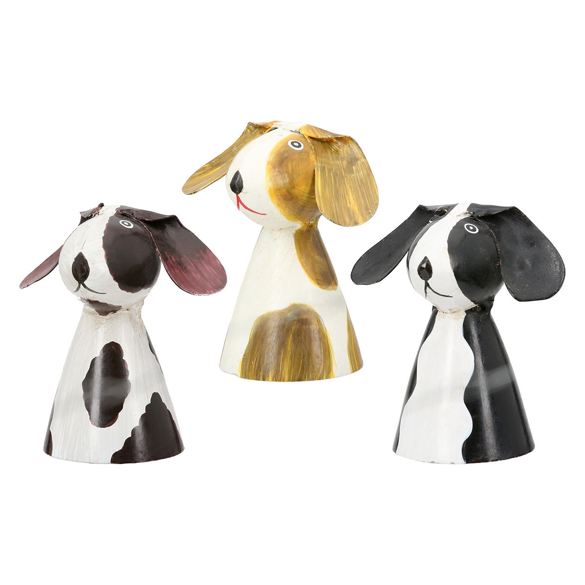 Φιγούρα φράχτη Dog Metal White Assorted 3 Times 7X6X7Cm 7X6X7Cm - Hippiehome.gr