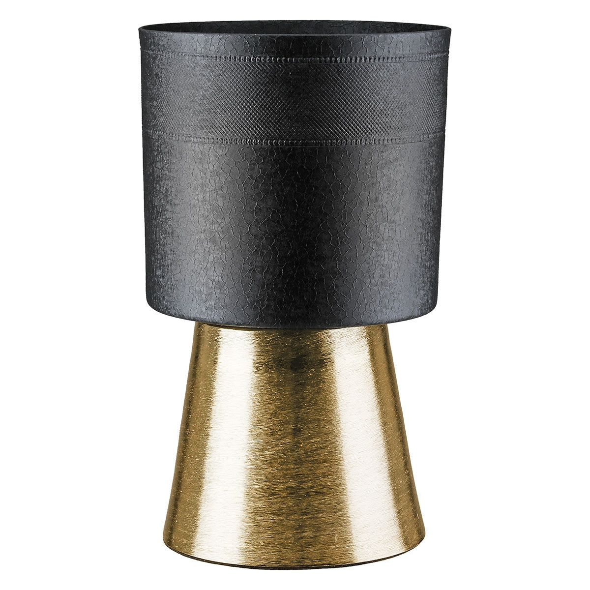 Ζαρντινιέρα Κυλινδρικό Αλουμίνιο Μαύρο D18X29Cm D18X29Cm - Hippiehome.gr