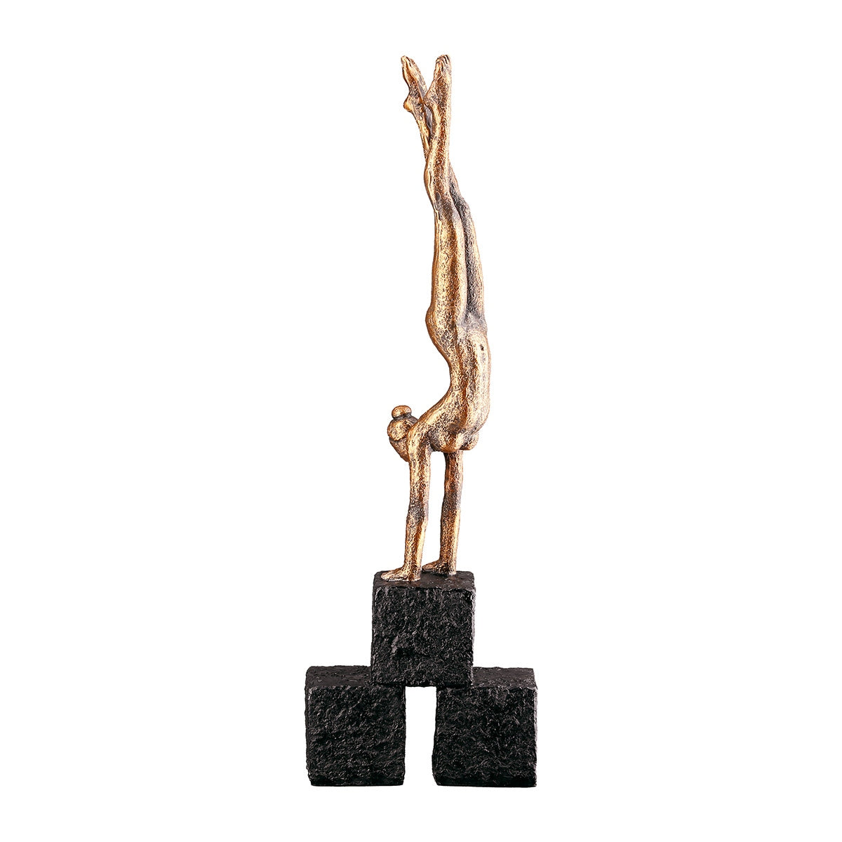 Γλυπτική Γυναικεία Συνθετική Ρητίνη Χάλκινο Χρώμα 9X4X29Cm 9X4X29Cm - Hippiehome.gr