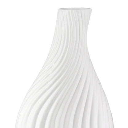 Βάζο Οργανικό Κεραμικό Λευκό 16X8X29Cm 16X8X29Cm - Hippiehome.gr