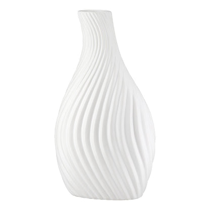Βάζο Οργανικό Κεραμικό Λευκό 16X8X29Cm 16X8X29Cm - Hippiehome.gr