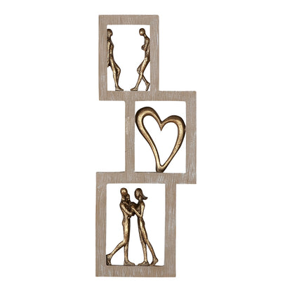 Αντικείμενο τοίχου Ζεύγος Συνθετική Ρητίνη Φυσικά Χρώματα 2 Ποικιλία 22X2X26Cm 22X2X26Cm - Hippiehome.gr