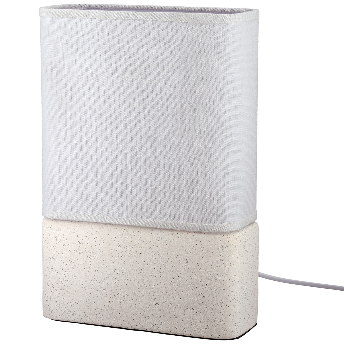 Επιτραπέζιο Φωτιστικό Ορθογώνιο Κεραμικό Μπεζ Λευκό 20X8X30Cm 20X8X30Cm - Hippiehome.gr