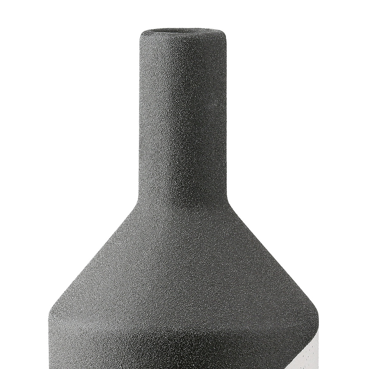 Βάζο Λαιμού Κεραμικό Μαύρο D10X21Cm D10X21Cm - Hippiehome.gr