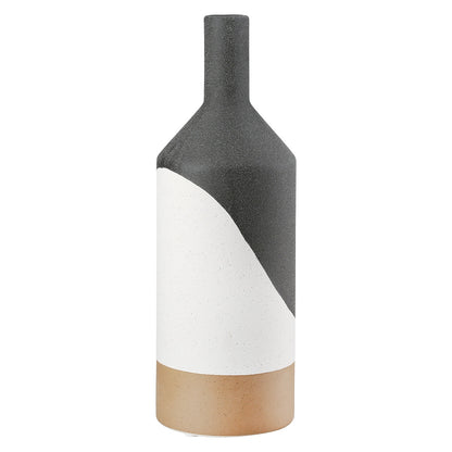 Βάζο Λαιμού Κεραμικό Μαύρο D10X31Cm D10X31Cm - Hippiehome.gr