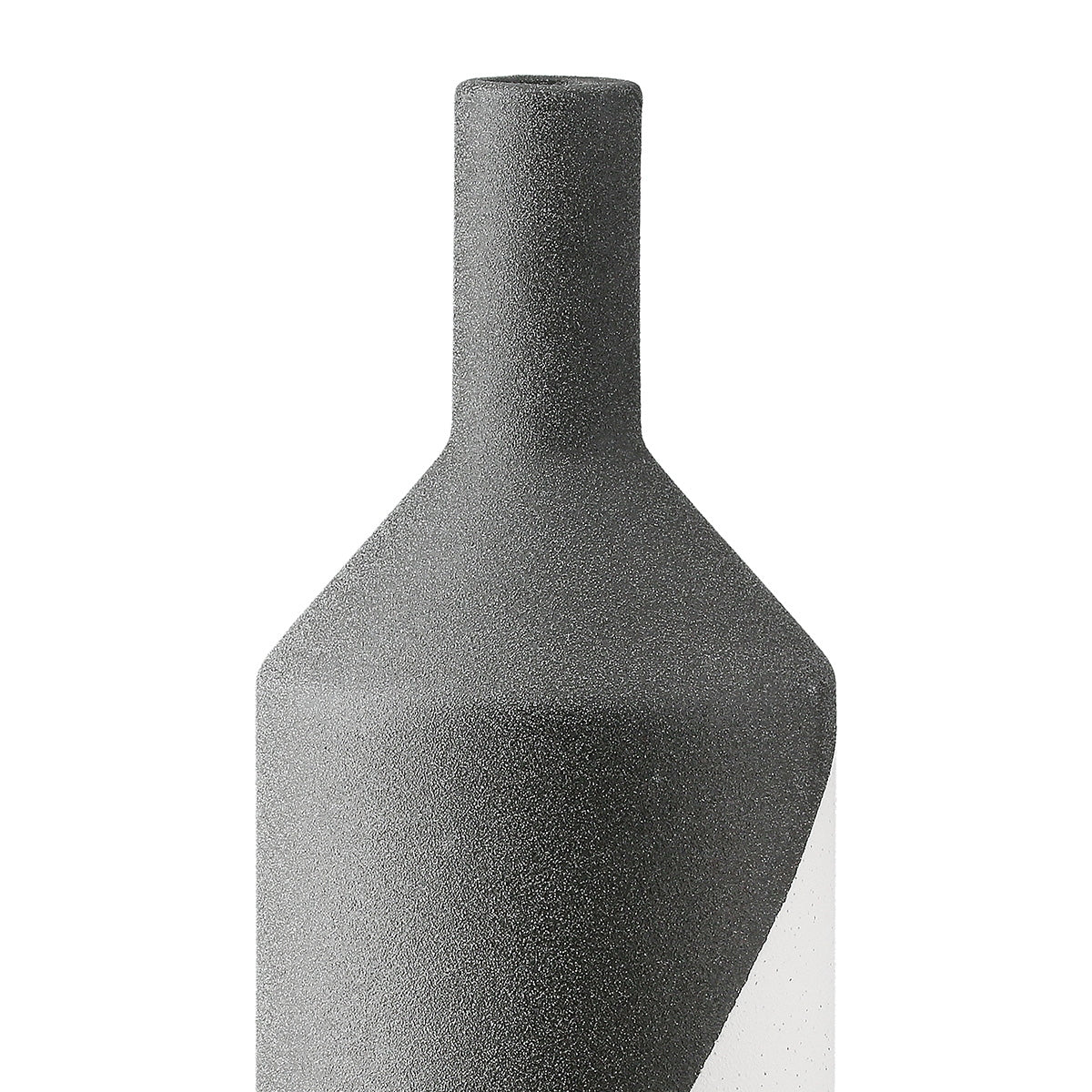 Βάζο Λαιμού Κεραμικό Μαύρο D10X31Cm D10X31Cm - Hippiehome.gr