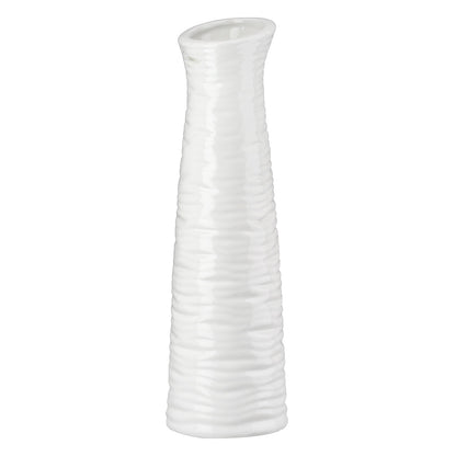 Βάζο Κεραμικό Λευκό Ποικιλία 3 φορές D13X46Cm D13X46Cm - Hippiehome.gr