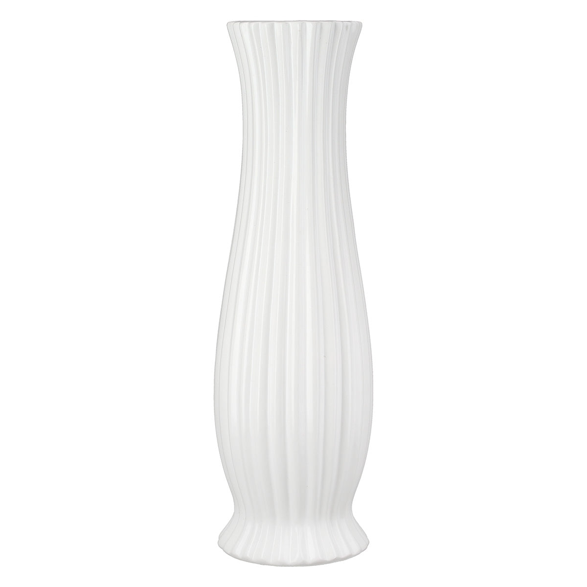 Βάζο Κεραμικό Λευκό Ποικιλία 3 φορές D13X46Cm D13X46Cm - Hippiehome.gr