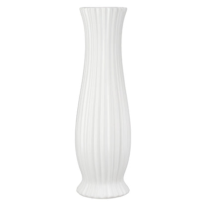 Βάζο Κεραμικό Λευκό Ποικιλία 3 φορές D13X46Cm D13X46Cm - Hippiehome.gr