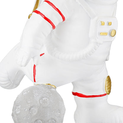 Figure Astronaut Synthetic Resin Grey White 2 Assorted 10X14X18Cm 10X14X18Cm - Hippiehome.gr