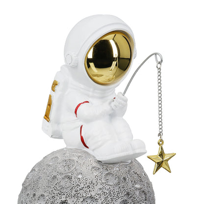 Figure Astronaut Synthetic Resin Grey White 2 Assorted 10X14X18Cm 10X14X18Cm - Hippiehome.gr