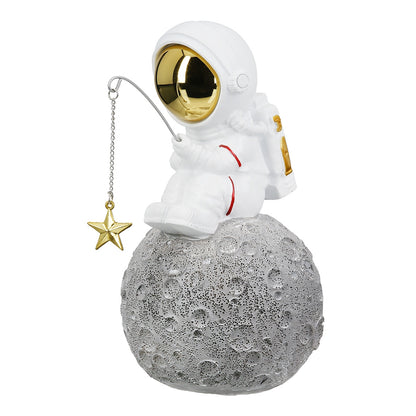 Figure Astronaut Synthetic Resin Grey White 2 Assorted 10X14X18Cm 10X14X18Cm - Hippiehome.gr