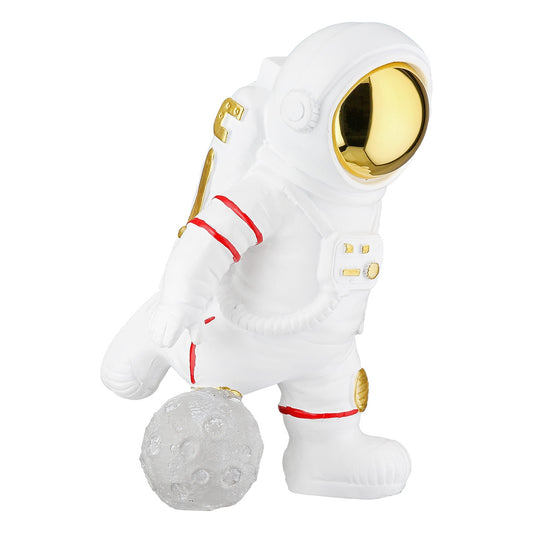 Figure Astronaut Synthetic Resin Grey White 2 Assorted 10X14X18Cm 10X14X18Cm - Hippiehome.gr