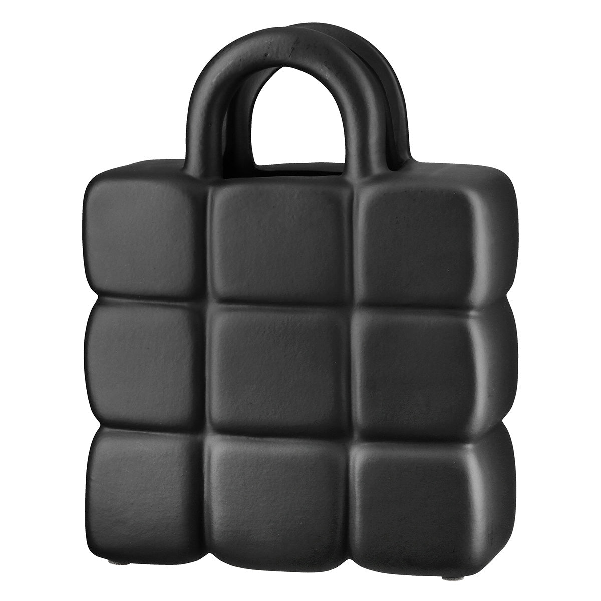 Βάζο Κεραμικό Μαύρο Λευκό 2 Ποικιλία 15X5X19Cm 15X5X19Cm - Hippiehome.gr