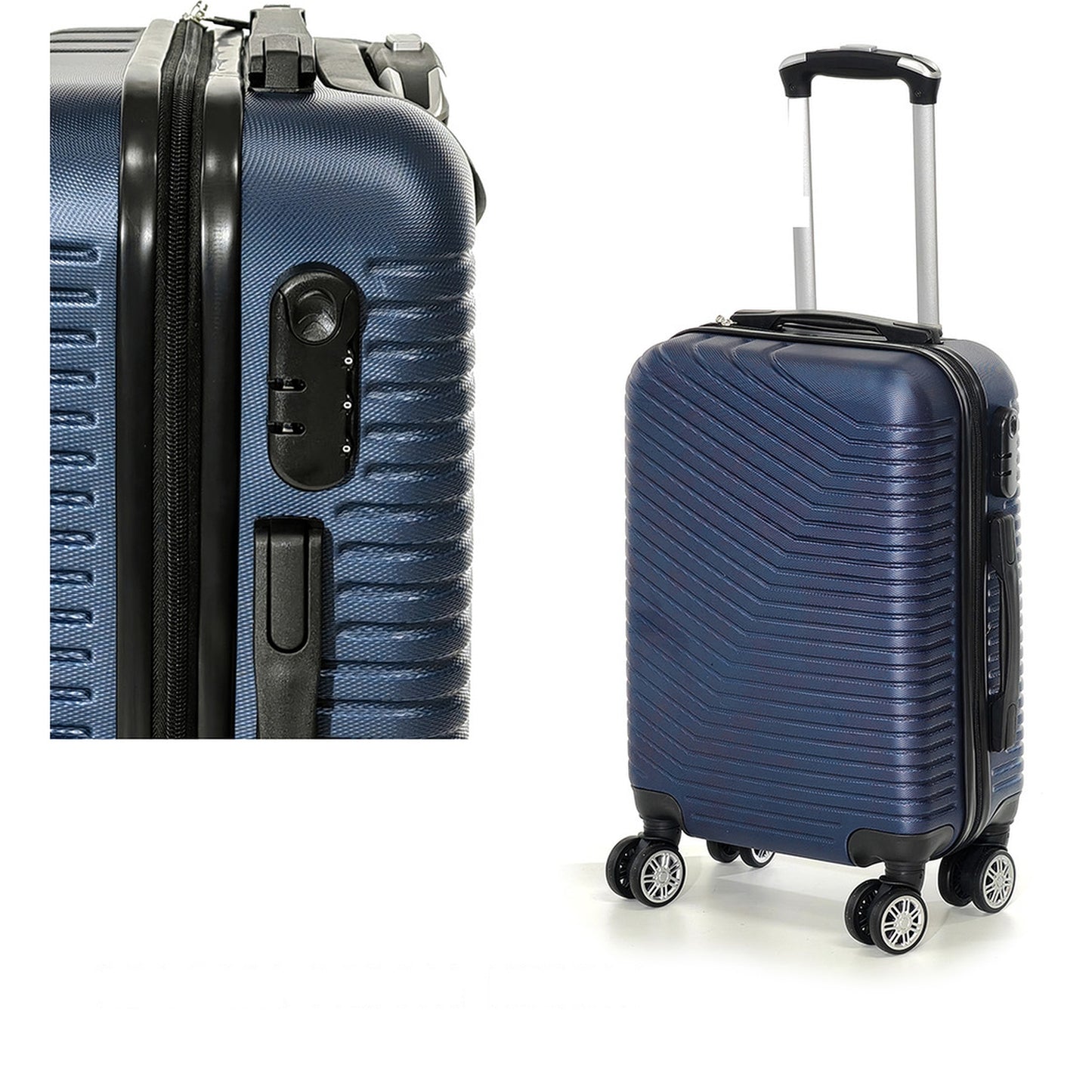 Βαλίτσα Καμπίνας Μπλε Πολυπροπυλένιο 34.5x21x55cm - Hippiehome.gr