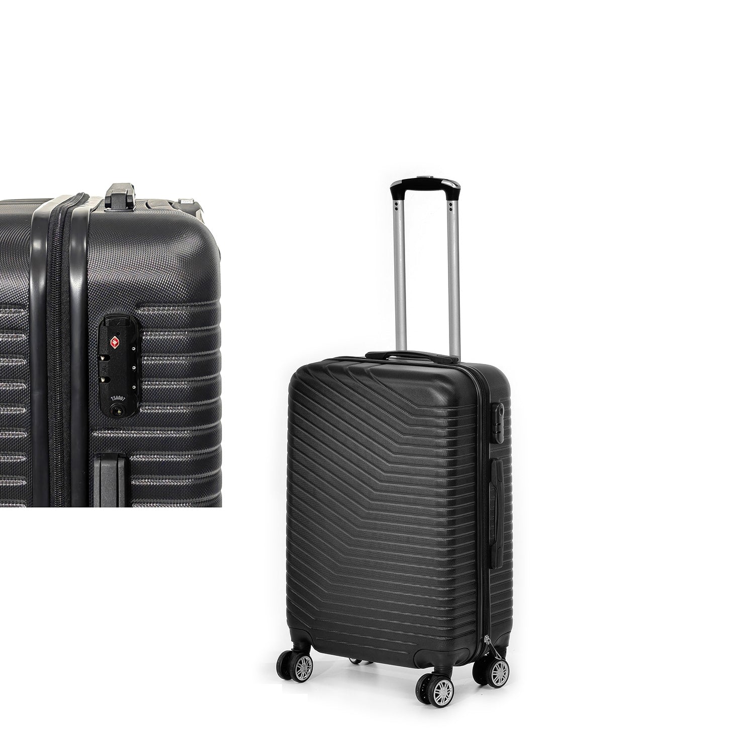 Βαλίτσα Καμπίνας Μαύρο ABS 44x26x65cm - Hippiehome.gr