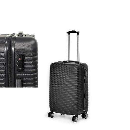 Βαλίτσα Καμπίνας Μαύρο ABS 44x26x65cm - Hippiehome.gr