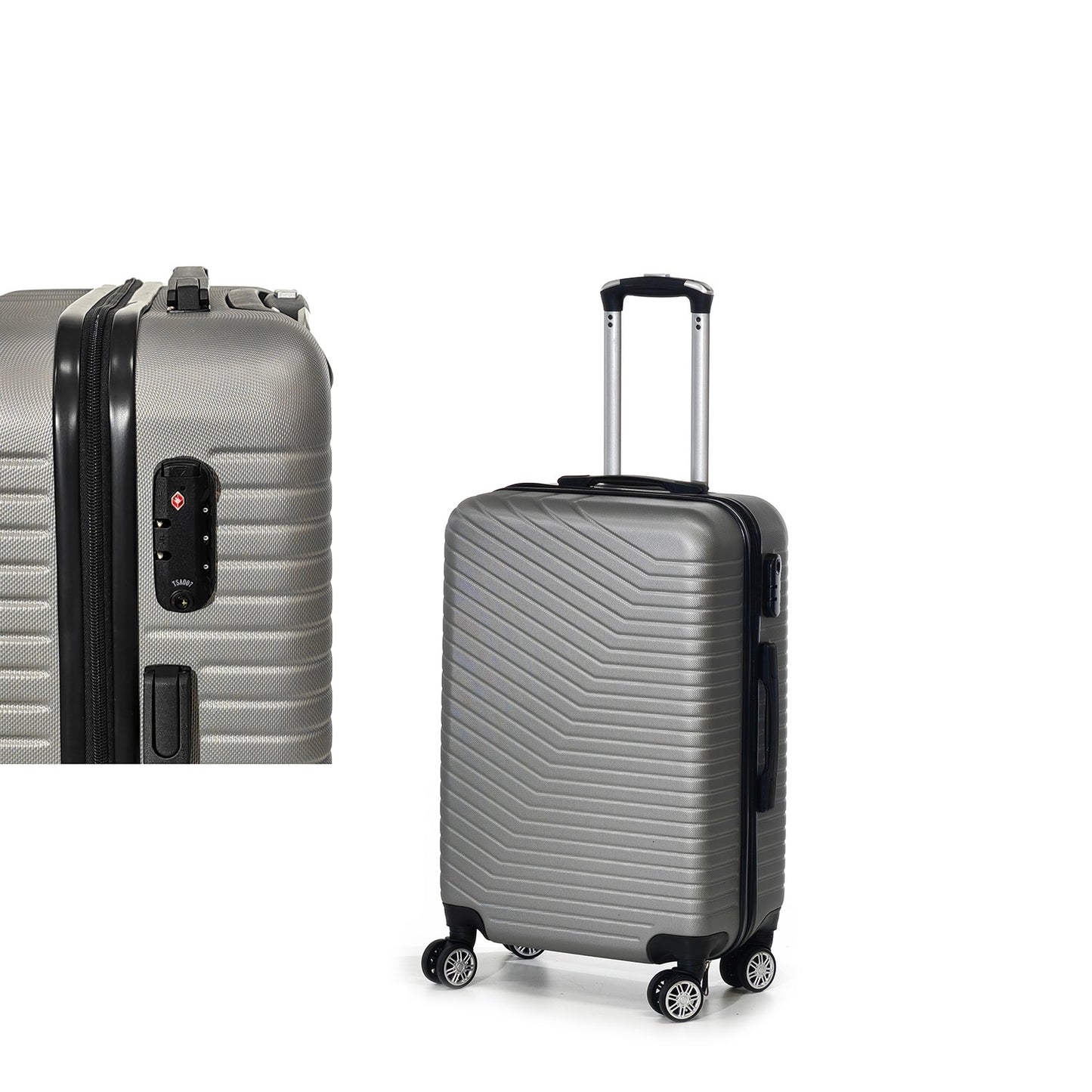 Βαλίτσα Καμπίνας Γκρι ABS 44x26x65cm - Hippiehome.gr