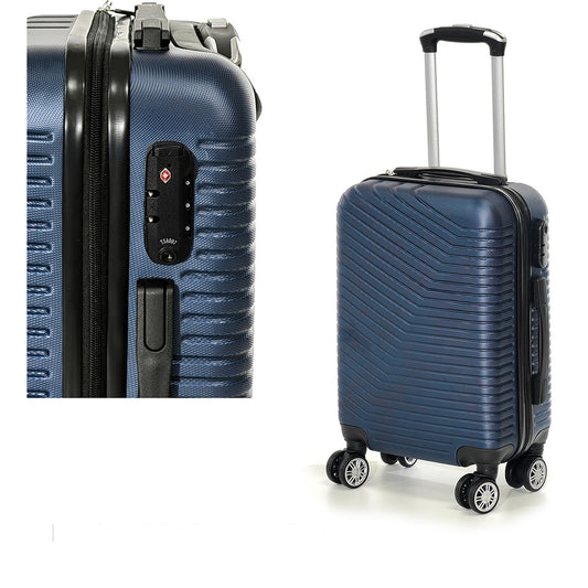 Βαλίτσα Καμπίνας Μπλε Ημι-Σκληρό 44x26x65cm - Hippiehome.gr