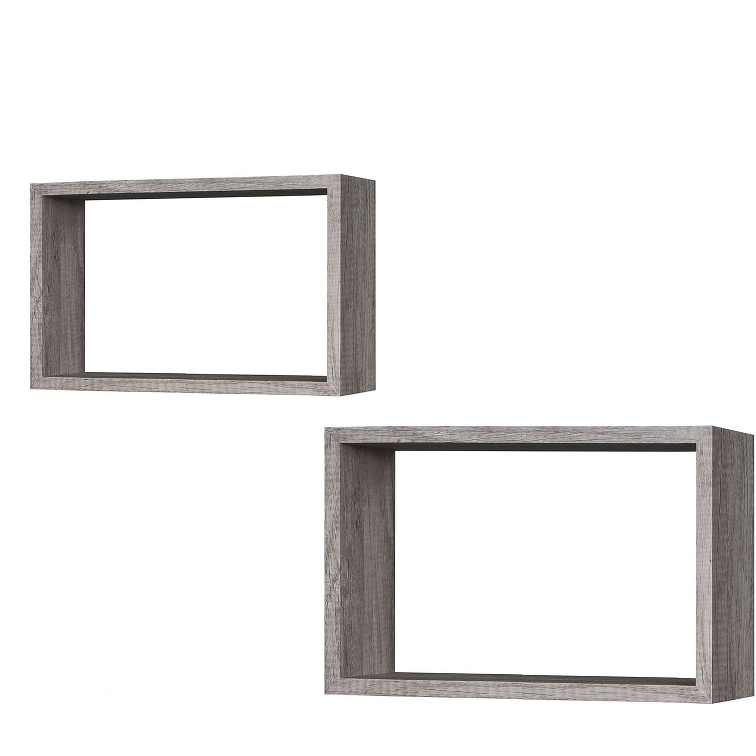 Ράφια Γκρι Δρυς 40x27x12cm/36.5x23.5x12cm 2Τμχ - Hippiehome.gr