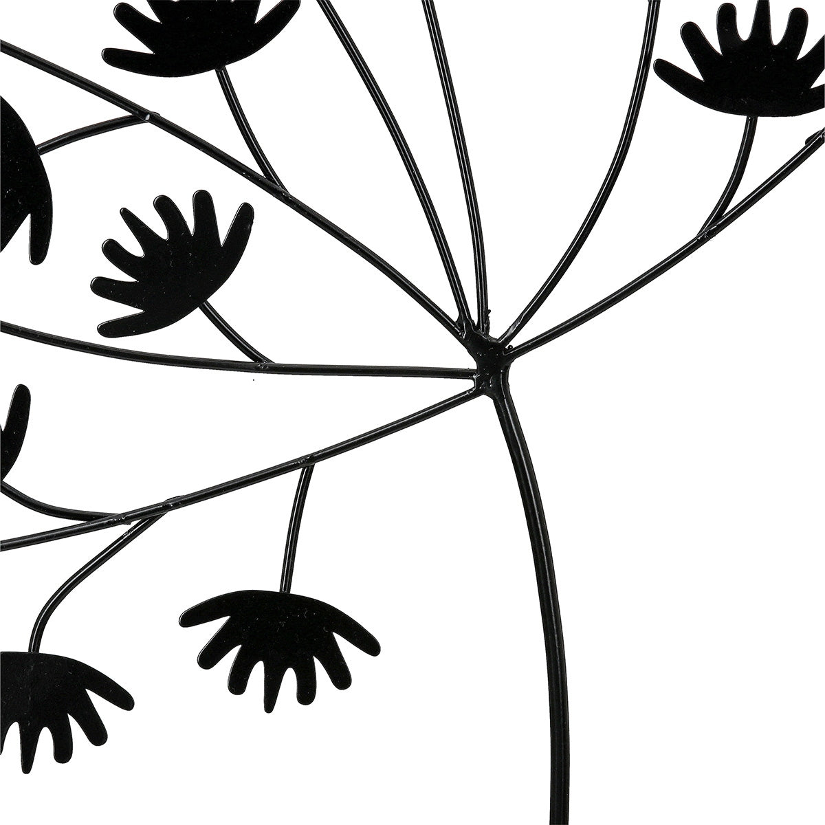 Wall Relief "Dandelion" Μέταλλο Μαύρο PU 30x3x40cm - Hippiehome.gr